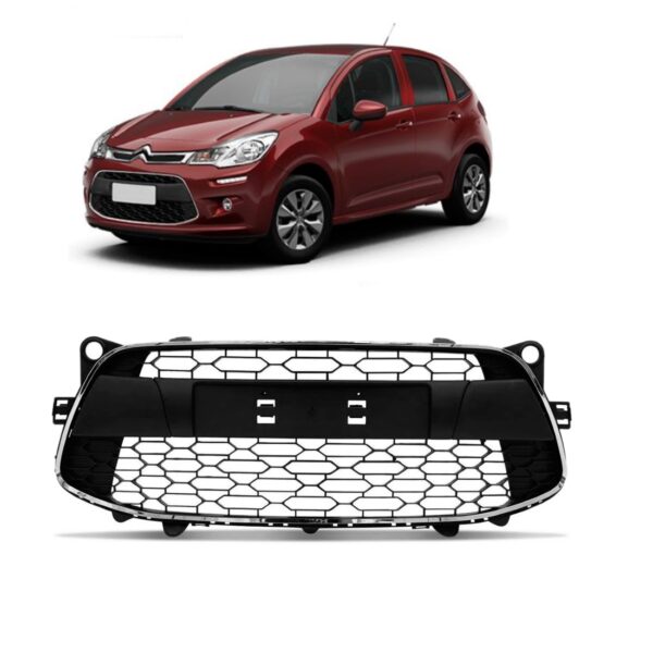Grade Citroën C3 C/friso 2013 14 15 16 17 A 2020 1a Linha Preto