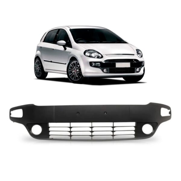 Grade Fiat Punto 2013 A 2017 Inferior Parachoque 1a Linha Preto