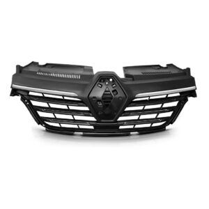 Grade Radiador Logan/sandero 2020 2021 2022 C/ Friso Cromado Preto