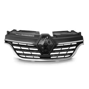 Grade Radiador Logan/sandero 2020 A 2022 Frisos Cromados Preto
