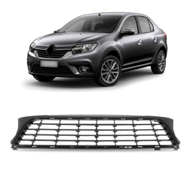 Grade Logan/sandero 2020 2021 2022 Inferior Parachoque Preto Preto