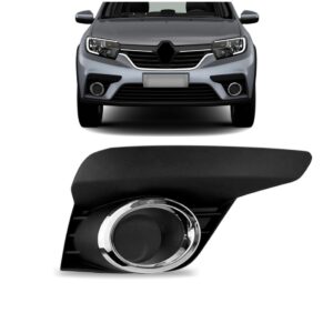 Tampa Farol Milha Sandero 2020 21 22 23 2024 Preta Fechada Lado Direito