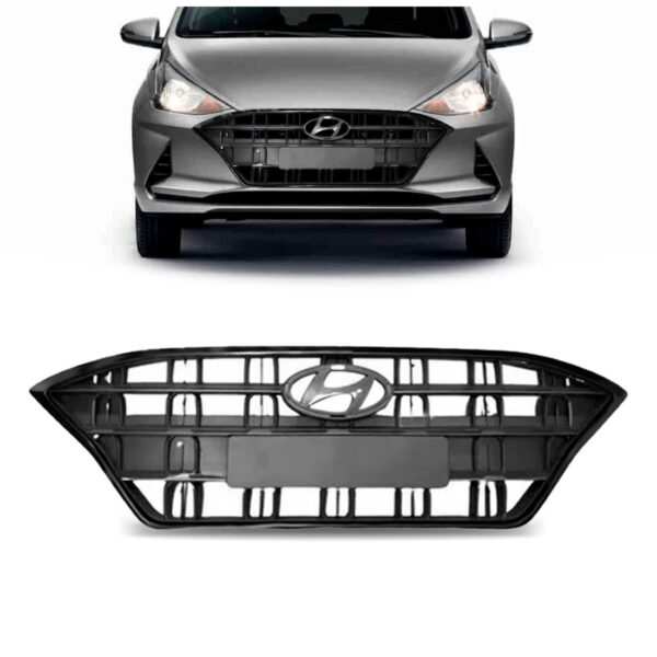 Grade Radiador Hb20 Hatch/sedan 2021 22 Moldura Black Piano Preto