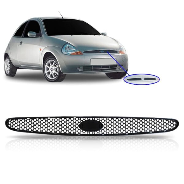 Grade Tela Radiador Para Ford Ka 1997 98 99 2000  2001 Preta