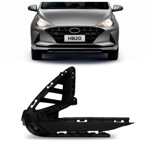 Aro Milha  Para Hb20 Hatch/sedan 2021 2022 Sem Furo Ld Preto Direito