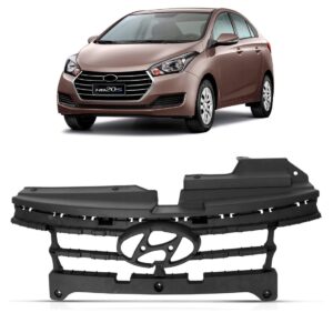 Moldura Reforço Interno Da Grade Hb20 Sedan 2016 A 2019 - Preto