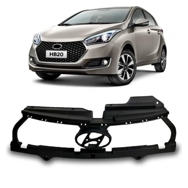 Acabamento Interno Reforço Grade Hb20/s Colmeia 2016 A 2019 Preto