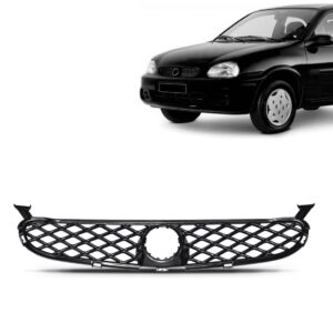 Grade Radiador Para  Corsa 2000 A 2003 Colmeia Preta Preto