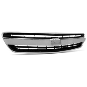 Grade Radiador Meriva 2010 A 12 Friso Cromado Moldura Preta