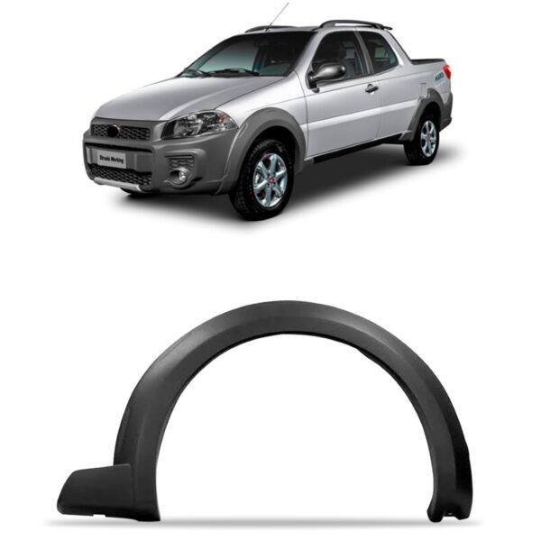 Alargador Paralama Dianteiro Strada Working 2015 A 2020 Lado Direito