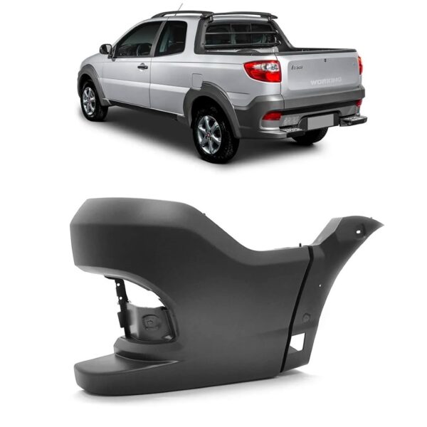 Polaina Parachoque Traseiro Strada Working 2015 A 2020 Lado Direito