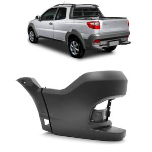 Polaina Parachoque Traseiro Strada Working 2015 A 2020 Lado Esquerdo