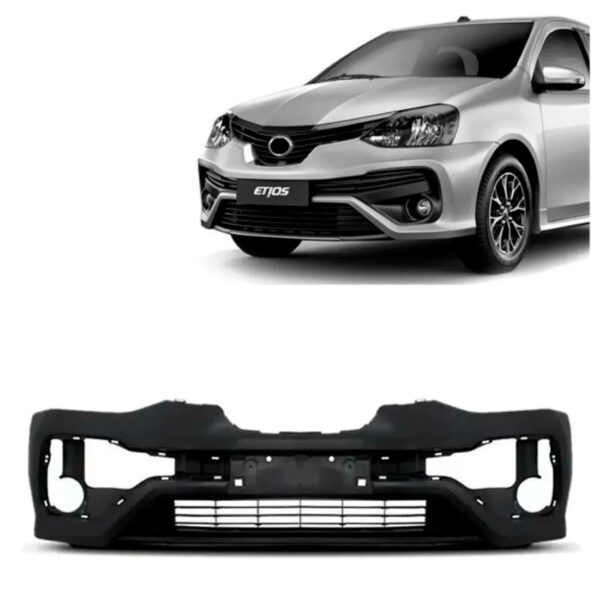 Parachoque Dianteiro Etios Sedan 2017 A 2021 Liso 1a Linha  Preto