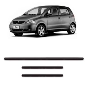 Friso Protetor Parachoque Fox 2003 A 2009 Jogo 3 Peças Preto