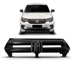 Grade Radiador Mobi 2021 2022 2023 Preta C/ Emblema 1a Linha