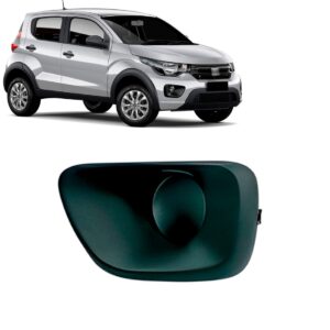 Aro Moldura Milha Mobi 2021 A 2023 Sem Furo Preta Le Preto Direito