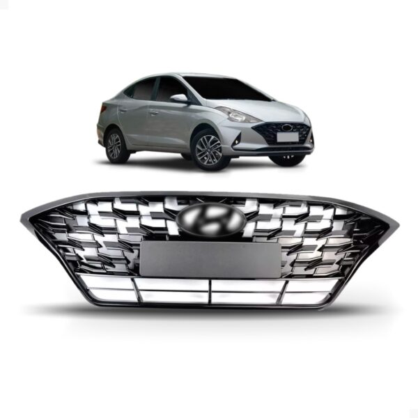 Grade Radiador Hb20s 2020 2021 2022 Black Piano 1a Linha Black Piano