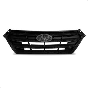 Grade Radiador Creta 2200 2021 2022  - Preto  Sem Friso Preto