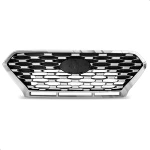 Grade Para Creta 2020 2021 2022 Prata Com Moldura Cromada Plástico