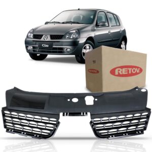 Grade Renault Clio 2001 02 03 04 05 06 2007 Preta