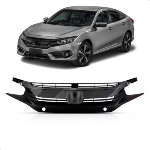 Grade Radiador Civic 17/18 Completa C/moldura Emblema Crom