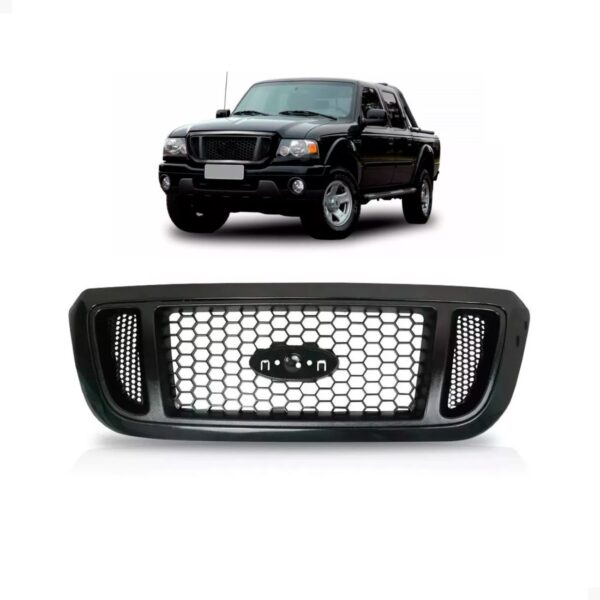 Grade Black Para Ranger 2004 A 2009 Preta Com Moldura Preta