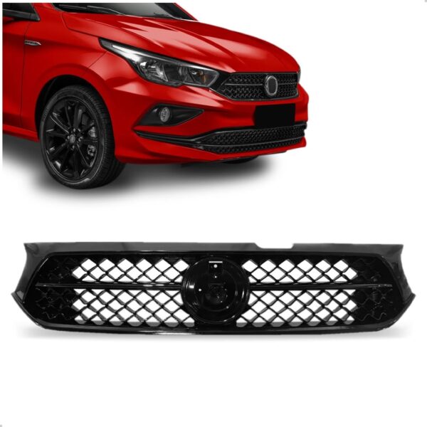 Grade Para Fiat Cronos  2017 18 19 2020  Total Black Piano