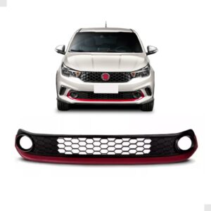 Grade Central Parachoque Fiat Argo 2017 A 20 Friso Vermelho