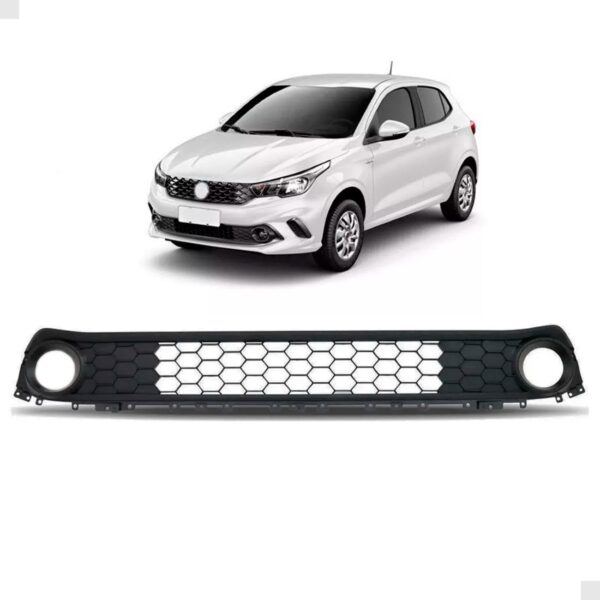 Grade Central Parachoque Argo 2017 A 2020 Friso Black Piano