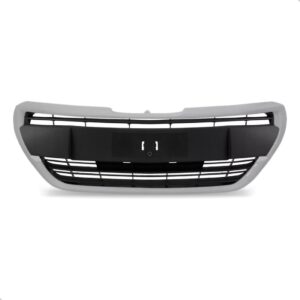 Tela Frontal 208 2017 2018 2019 2020 Preta Com Moldura Cinza