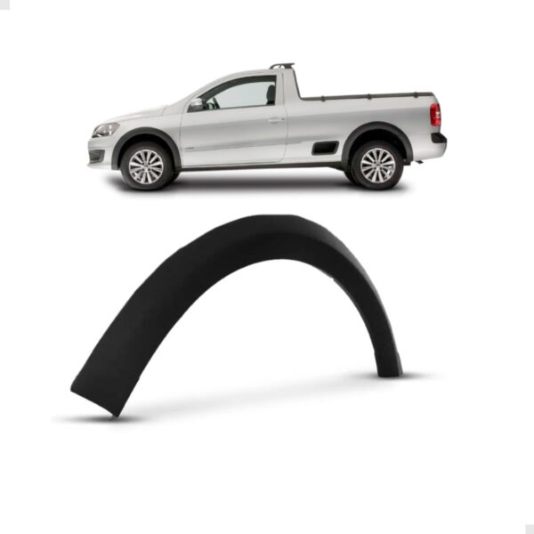 Moldura Paralama Saveiro G5 2008 A 2012 Preto Texturizado Lado Direito