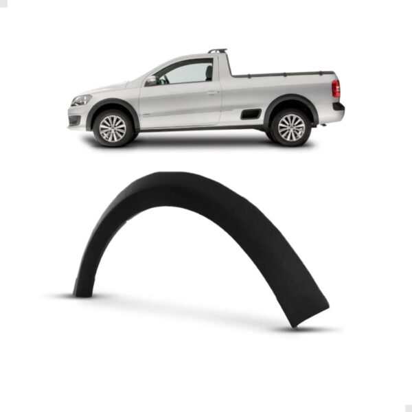 Moldura Paralama Saveiro G5 2008 A 2012 Preto Texturizado Lado Esquerdo