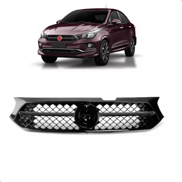 Grade Cronos 21 22 23 C/friso Black Piano Completa Plástico