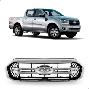 Grade Cromada Para Pickup Ranger 2020 A 2022 Frisos Cromados