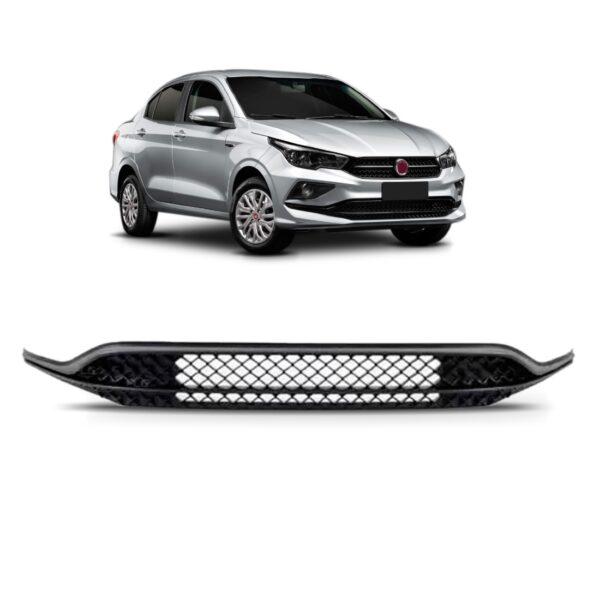 Grade Central Para Cronos 2017 Até 2021 Preta C/ Friso Cinza