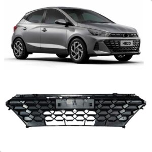 Grade Central Tela Para Hb20 2023 Até 2024 Black Piano - Black Piano