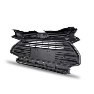 Tela Grade Tracker 2020 A 2022 Preta Completa Friso Sup Crom Preto Com Cromado