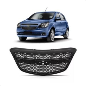 Grade Central Para  Agile Montana 2009 A 2014  Friso Preto Plástico