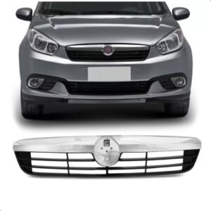 Grade Radiador Grand Siena 2013 14 15 16 2017 Friso Cromado Plástico