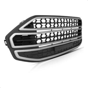 Grade Central Parachoque Ecosport Friso Cinza 2013 A 2017 - Plástico