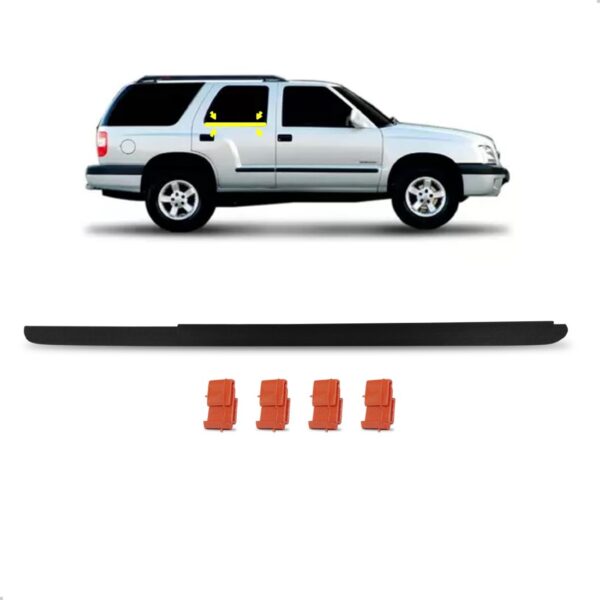 Pestana Portas Blazer 1969 A 2011 Traseira Externa C/ Grampo Direito Passageiro