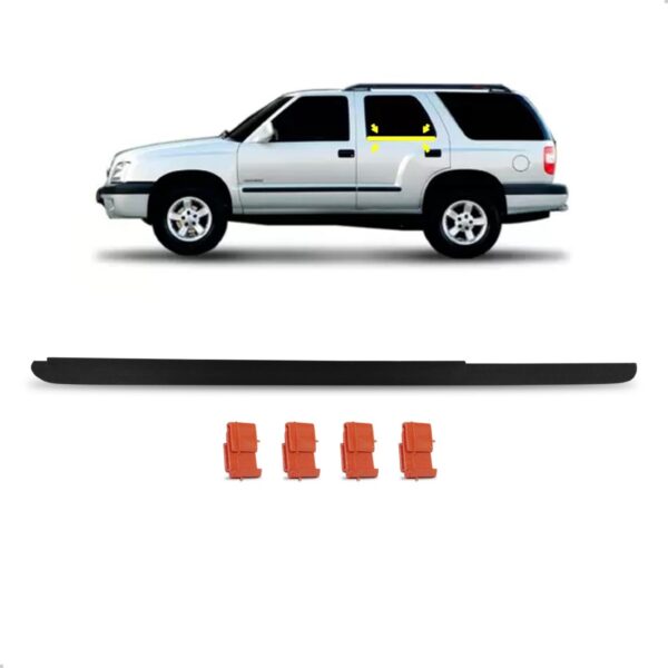 Pestana Portas Blazer 1969 A 2011 Traseira Externa C/ Grampo Esquerdo Motorista