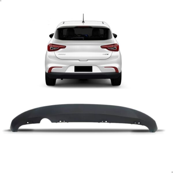 Spoiler Saia Parachoque Traseiro Argo 2017 18 19 20 2021 Preto