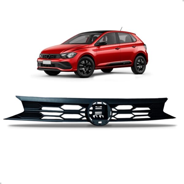 Grade Volkswagen Para Polo Track Preta 2023 2024 Preto