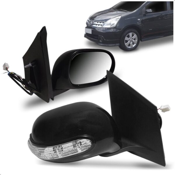 Retrovisor Livina E Grand Livina 2009 A 2014 Com Sinaleira Lado Direito