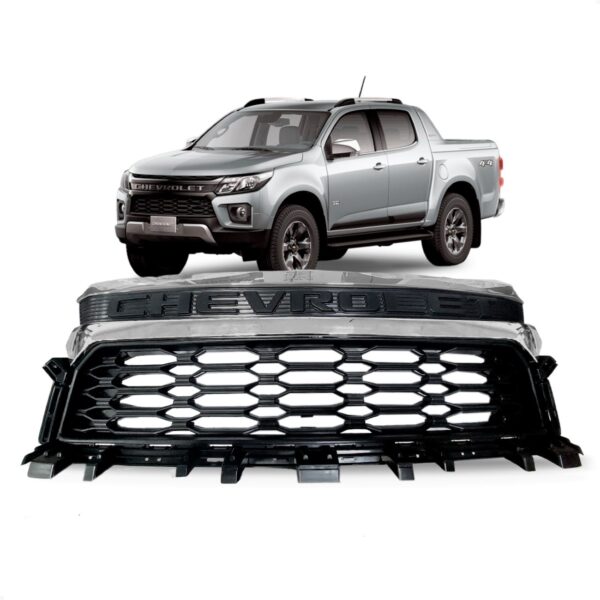 Grade Radiador S10 Trailblazer Lt Ltz 2021 22 2023 1a Linha Preto