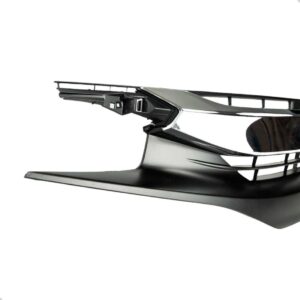 Tela Frontal Civic 17/18 Preta C/ Moldura E Emblema Cromado - Preto