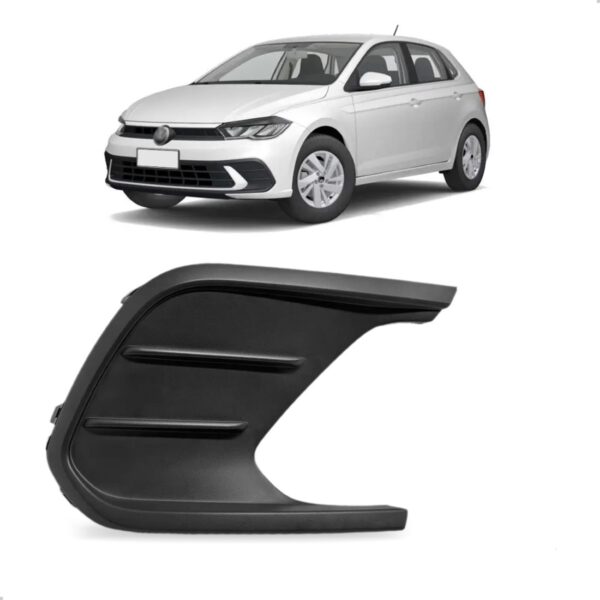 Moldura Milha Para Volkswagen Polo Confortline 2023 A 2024 Lado Direito