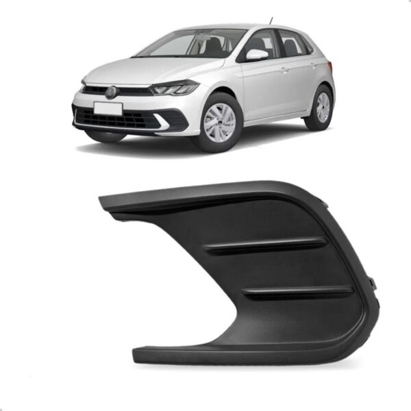 Moldura Milha Para Volkswagen Polo Confortline 2023 A 2024 Lado Esquerdo
