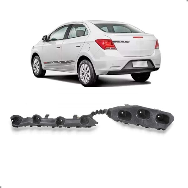 Suporte Guia Parachoque Traseiro Prisma Lt 2017 18 E 2019 Lado Esquerdo